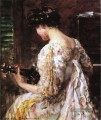 Frau mit Gitarre impressionistischen James Carroll Beckwith